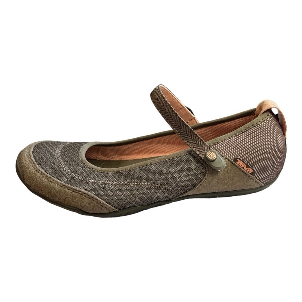 Teva Niyama Gray Slip On Outdoor Ballet Flats Convertible Maryjane Flat Womens 7 - Picture 6 of 13